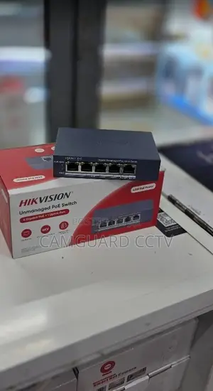 Hikvision 4+1 Gigabit Unmanaged PoE Switch 60W Power Budget