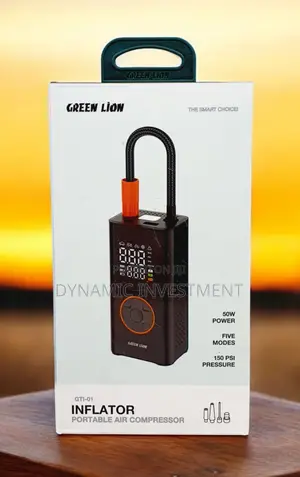 Green Lion Portable Air Compressor, 150 PSI Tyre Pump Inflator Car