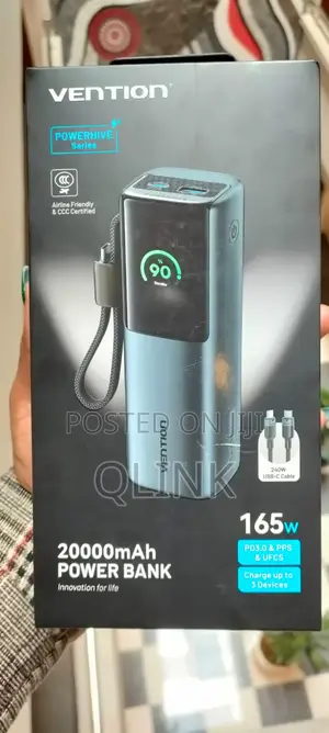 Vention 20000mAh Power Bank FKFH0-TY