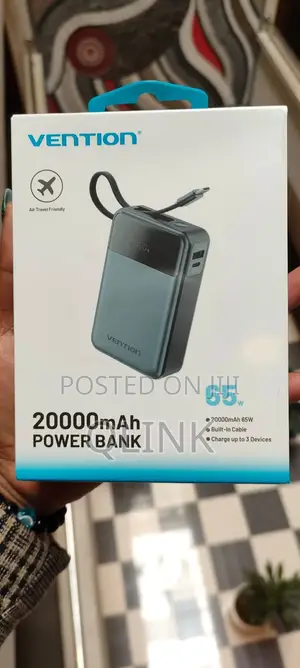 Vention 20000mAh Power Bank