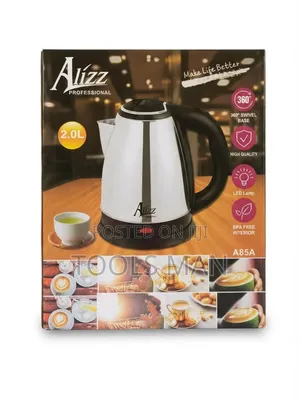 Alizz A85A 2.0L Stainless Steel Electric Kettle.