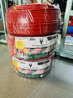 East Africa Cable 1.5mm Single Red 90m Premium Electrical Wire