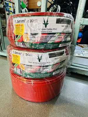 East Africa Cable 1.5mm Single Red 90m Pure Copper Cable Roll