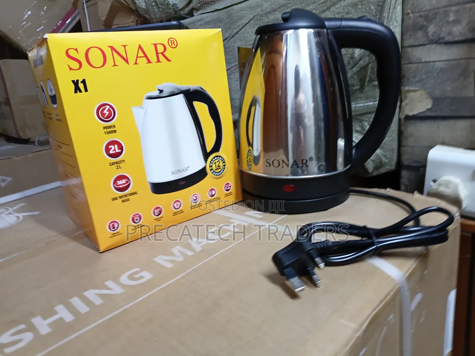 Sonar X1 2 Litres Fast Boil Electric Kettle