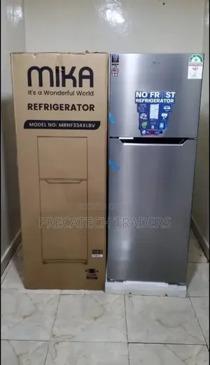 Mika 334L Double Door Refrigerator With Top Freezer