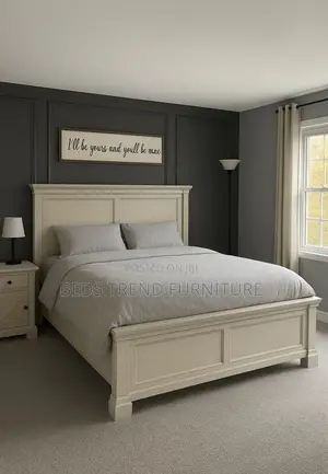 5x6 Solid Wood Bed – White Finish