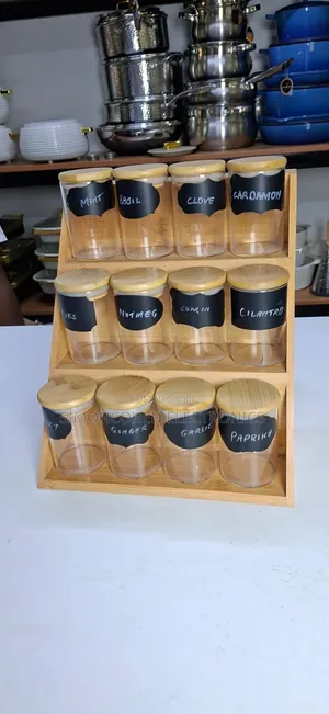 3 Tier Bamboo Spice Rack