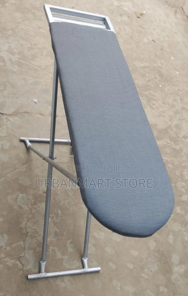 Durable Steel Ironing Board With Secure Iron Holder - main view