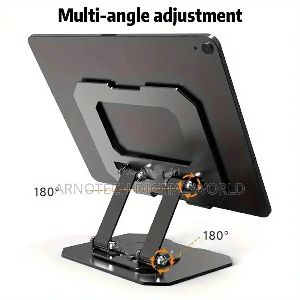 Foldable 360°Rotating iPad Tablet Stand Adjustable Desk Mount Holder
