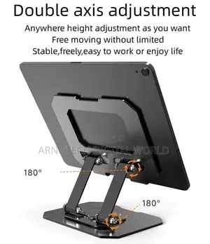 Foldable 360°Rotating iPad Tablet Stand Adjustable Desk Mount Holder