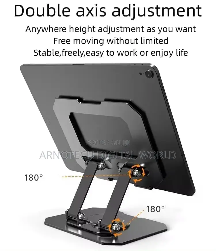 Foldable 360°Rotating iPad Tablet Stand Adjustable Desk Mount Holder