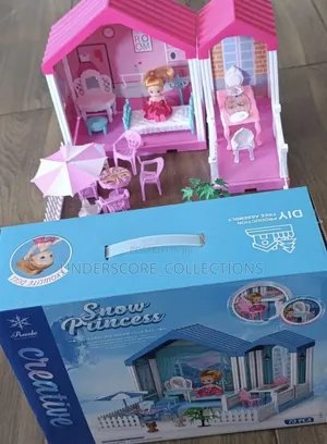 Classy Children Doll House With Out Door Set Up