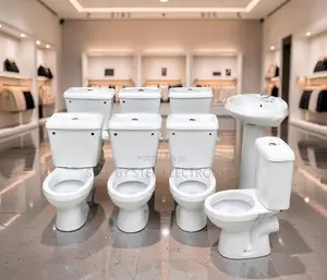High Quality White Ceramic Toilet Set for Modern Bathroom Interiors