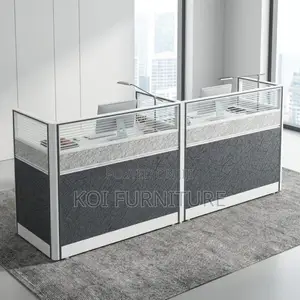 Office Workstation; Imported Linear 2 Way Workstation