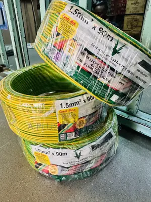 East Africa Cable 1.5mm Single Green Yellow 90m Best Quality Wire