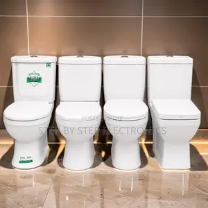 Modern White Toilet Bowl Set for Home and Commercial Bathrooms