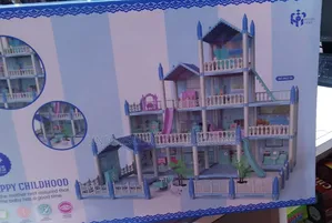 Blue Children Doll House