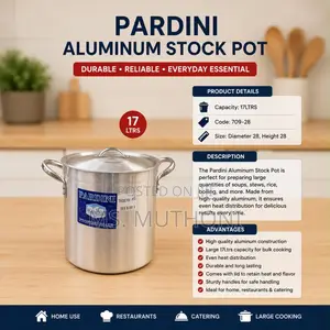 Restock!! Pardini Aluminium Stock Pot – 17ltrs
