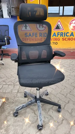 Ergonomic Black High Back Double Back Offer Chair