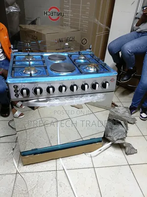 Unitech 60x90 Standing Cooker | 4 Gas 2 Electric Combination Cooker