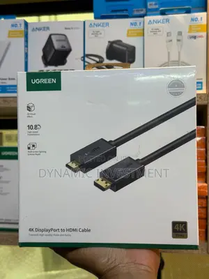 Ugreen DISPLAYPORT to HDMI Cable, at 30Hz Audio Video Sync 5m Length