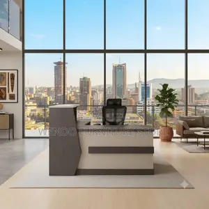 Reception Desk; 1.6 Meter Multi-Tasking Reception Desk