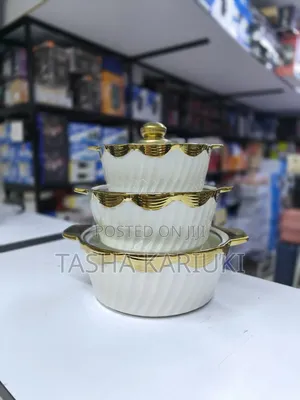 3 PCS Ceramic Casserole Dinner Set