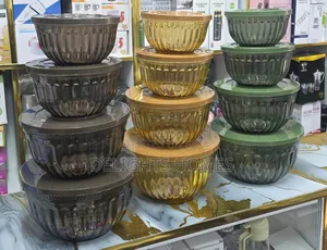 4pcs Classic Acrylic Storage, Serving Bowls-Jm