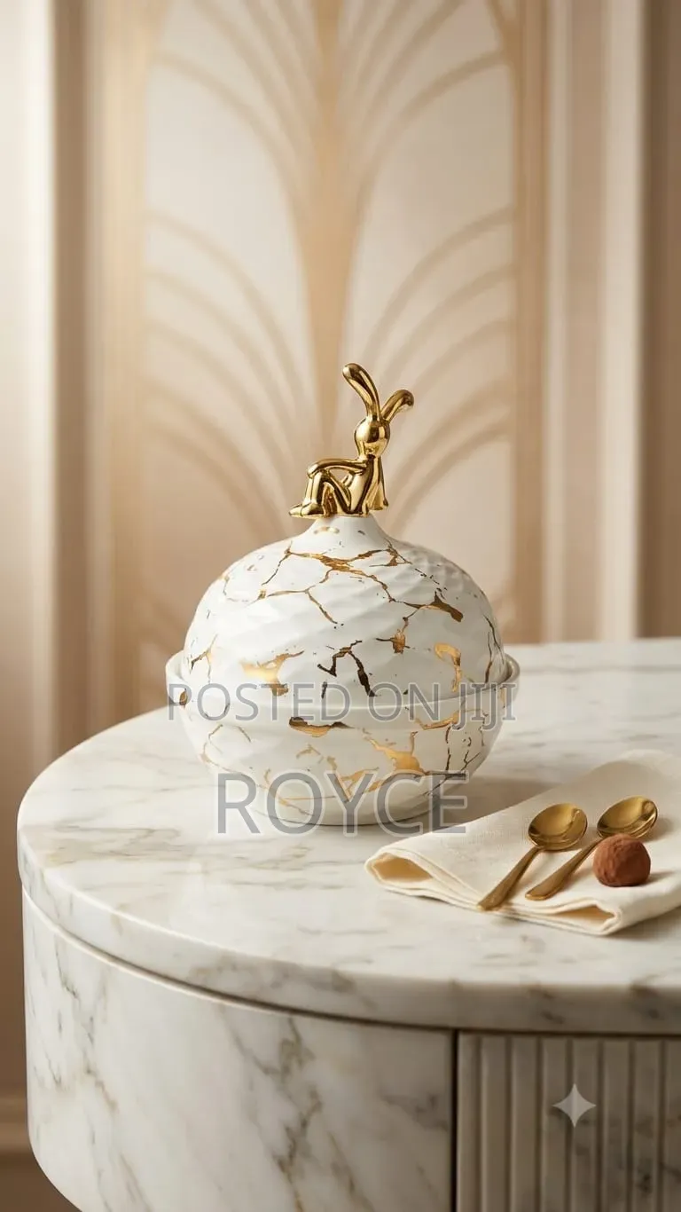 Ceramic Marble Butter Container