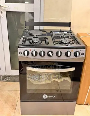 With Warranty Nunix 3+1 Gas Cooker