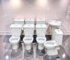 High Quality White Ceramic Toilet Set for Modern Bathroom Interiors
