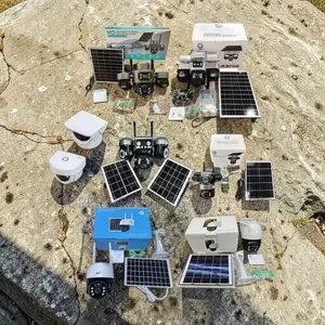 Weatherproof Housing 4G PTZ Dual Triple Four Lens Solar Cameras