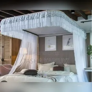 Portable Two Stand Mosquito Net With Rails 5 by 6