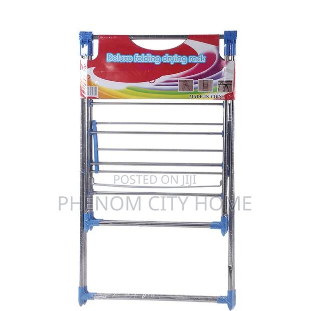 Iron Gullwing Laundry Rack Foldable Cloth Balcony Rack - thumbnail 3
