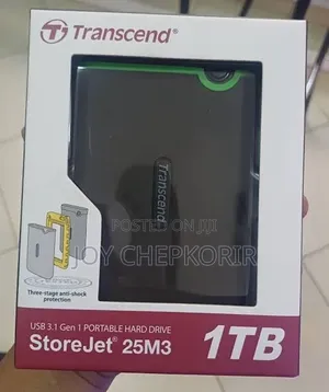 Transcend StoreJet 25M3 1TB Portable Hard Drive