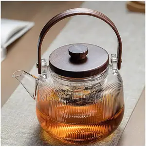 1 L Aesthetic Borosilicate Teapot / Steamer