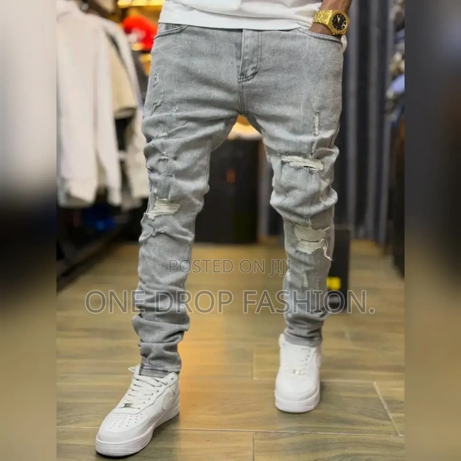 Simple Rugged Men Jeans