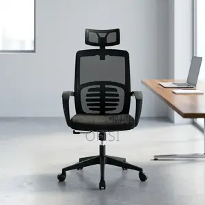 Office Chair; Swivel High-Back Ergonomic Office Seat