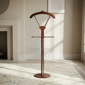 Coat Hanger; Mahogany Executive Office Coat Hanger