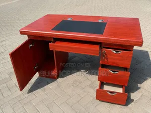 Modern Executive Office Desk With Drawer Cabinet