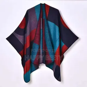 *Women's Geometric Wrap Shawl/Poncho*