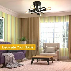 Chandelier E27 Vintage Modern Chandelier Close to Ceiling Lighting