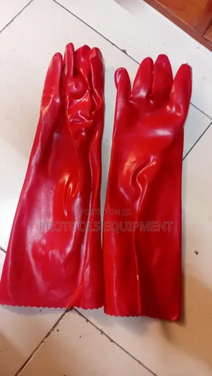 Red PVC Gloves