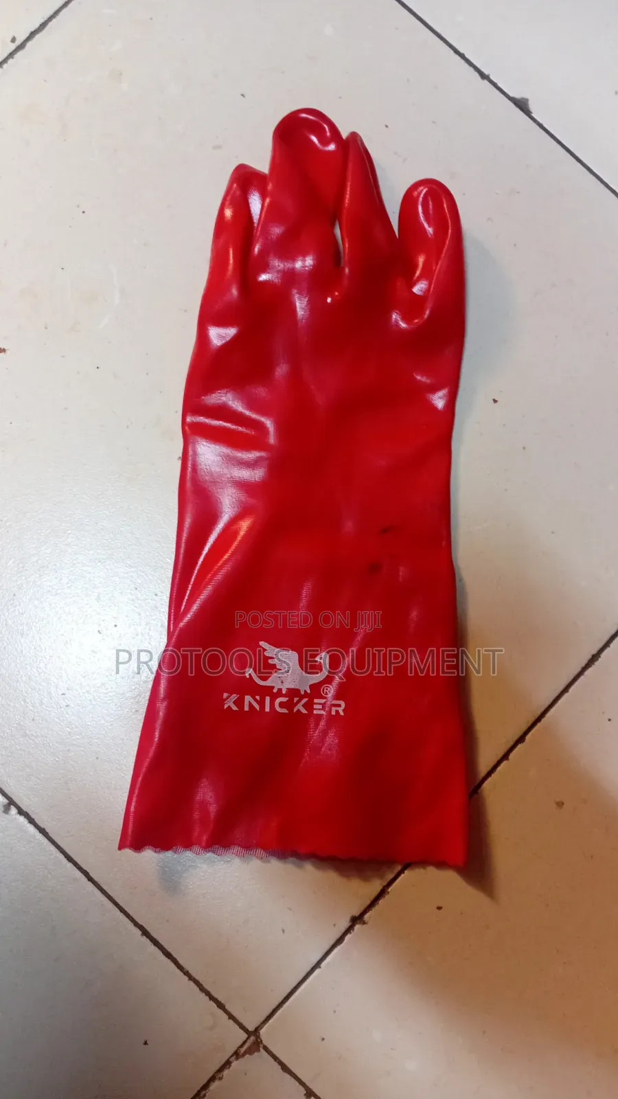 Red PVC Gloves