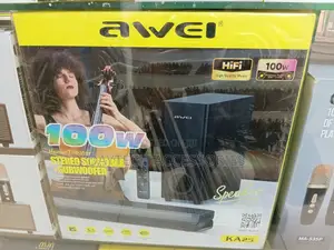 The Awei KA25 100W Home Theater Stereo Soundbar and Subwoofer System.
