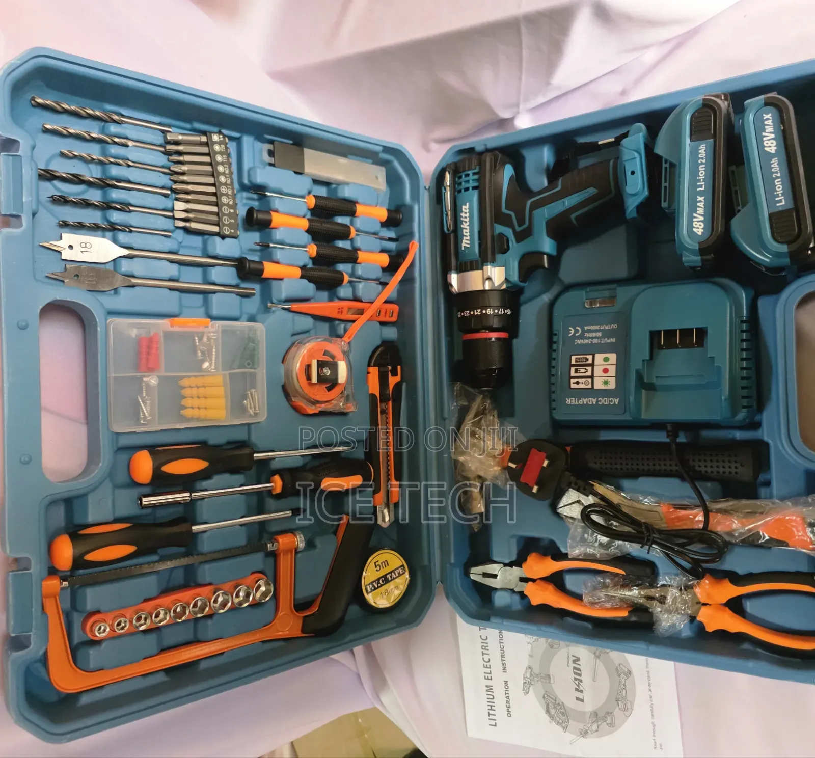 Makita Cordless Drillset/48v Rechargeable Drillset