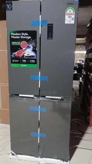 Syinix 421 Litres GLASS FOUR DOOR Refrigerator