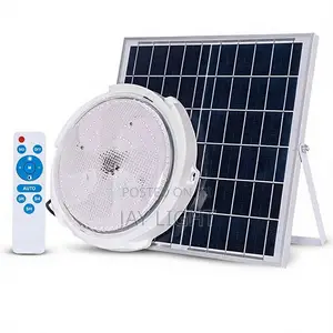 Solar LED Ceiling Light With Remote, IP65 Waterproof, Auto on/Off