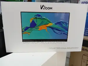 V2com 15.6” Portable Touchscreen External Display Monitor - Black