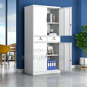 Office Cabinet; Four Doors Steel Office Goods Lockable Storage